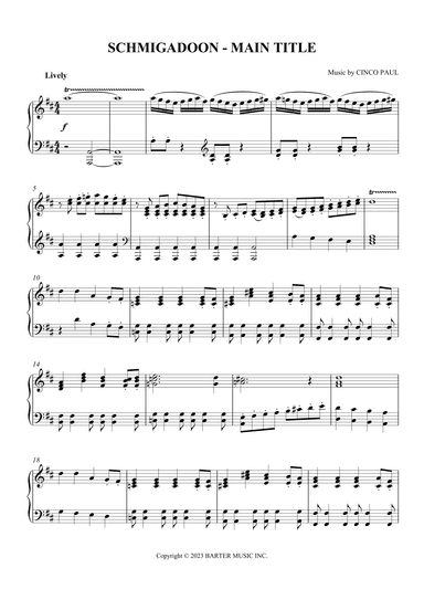 Schmigadoon - Main Title Theme (arr. SCMusic)