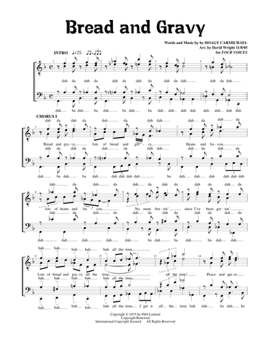 Bread And Gravy (arr. David Wright)