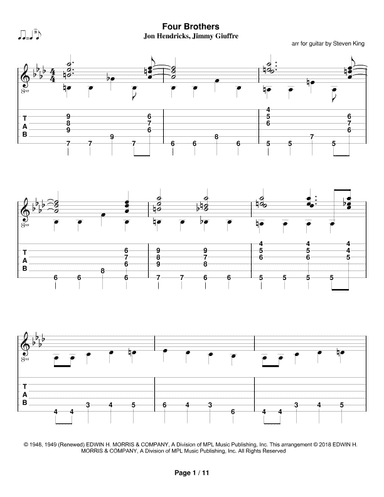 Four Brothers (arr. Steven King)