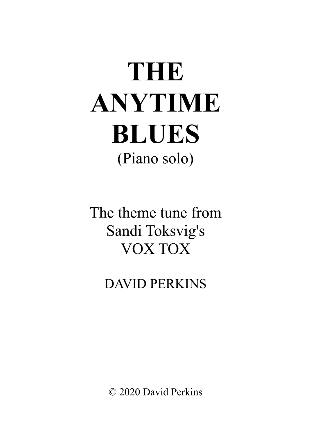 The Anytime Blues