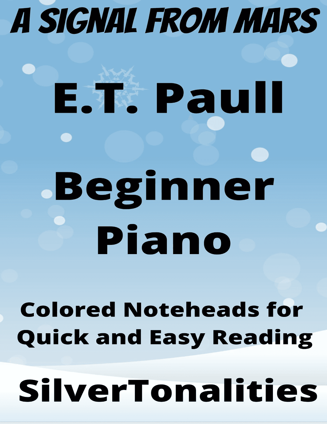 A Signal From Mars Beginner Piano Sheet Musiic with Colored Notation (arr. SilverTonalities)