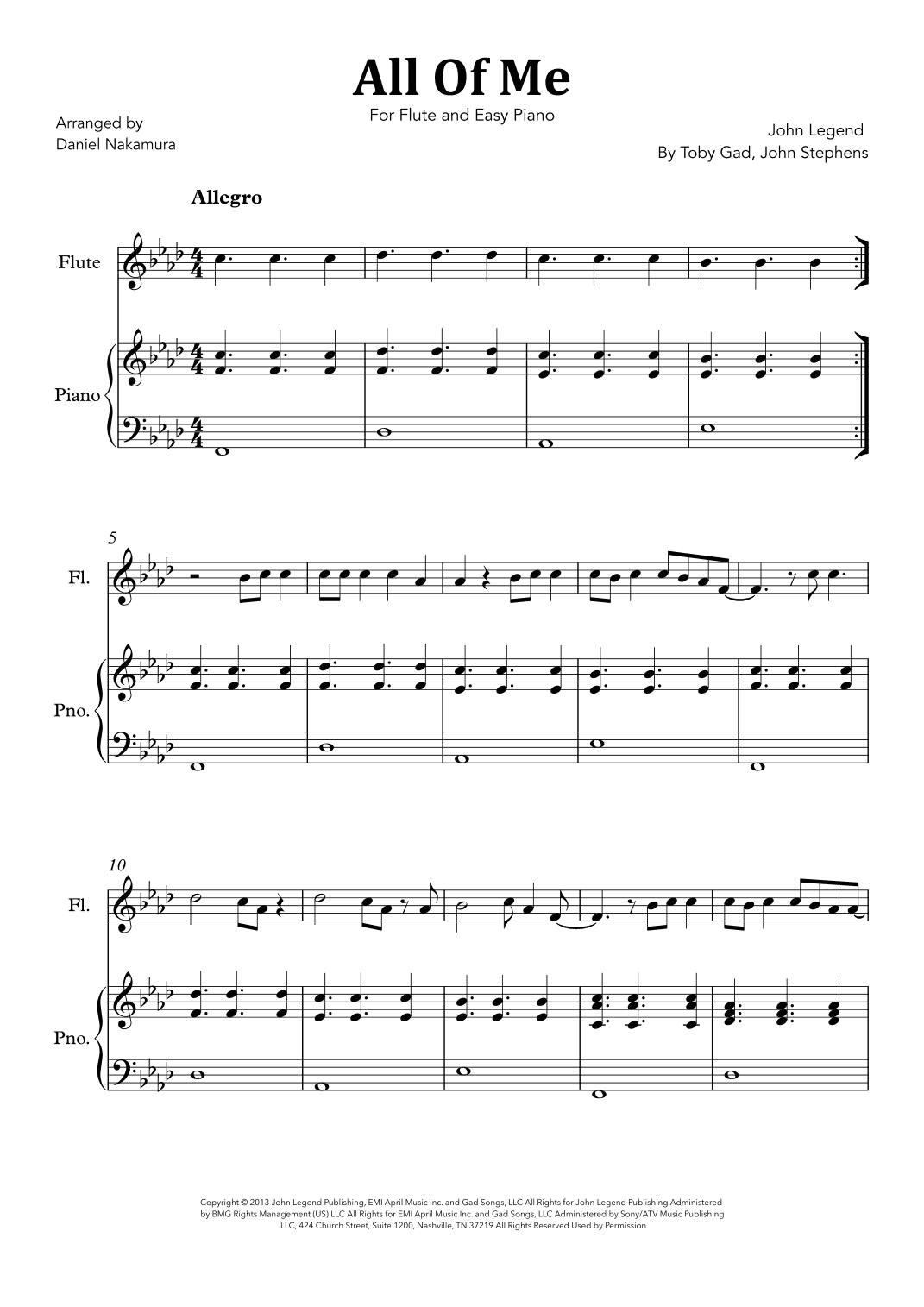 All Of Me (arr. Daniel Nakamura)