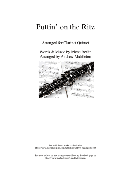 Puttin' On The Ritz (arr. Andrew Middleton)