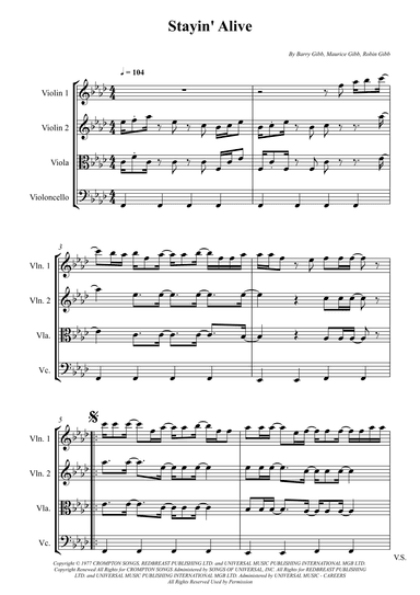Stayin' Alive (arr. Wesley S. SIlva)