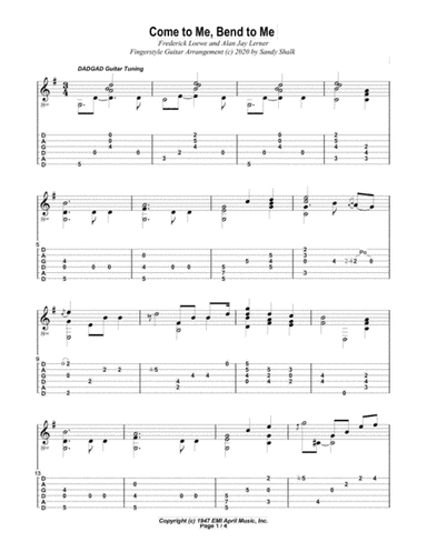 Come To Me, Bend To Me (arr. Sandy Shalk)