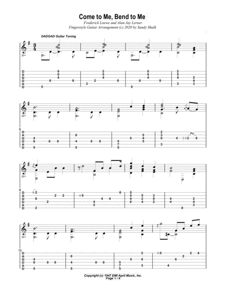 Come To Me, Bend To Me (arr. Sandy Shalk)