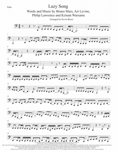 The Lazy Song (arr. Kevin Busse)