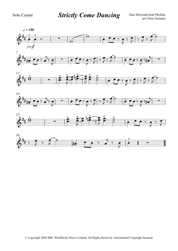 Strictly Come Dancing (arr. Chris Gorman)
