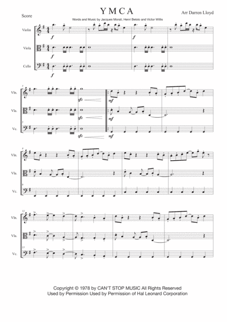 Y.M.C.A. (arr. Darren Lloyd)