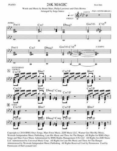 24K Magic (arr. Jorge Juárez)