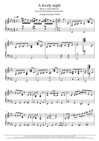 A Lovely Night (arr. Dara O Neill)