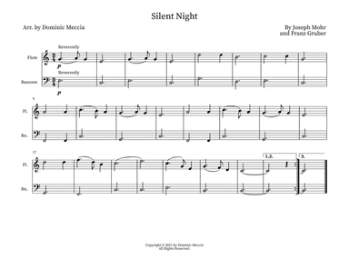Silent Night- Flute and Bassoon Duet (arr. Dominic Meccia)