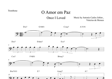 Once I Loved (amor Em Paz) (love In Peace) (arr. The Sheet Music Library)