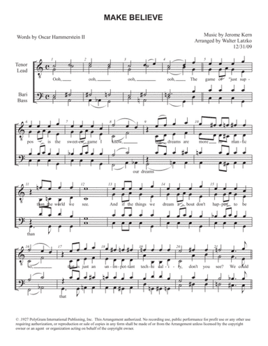 Make Believe (arr. Walter Latzko)