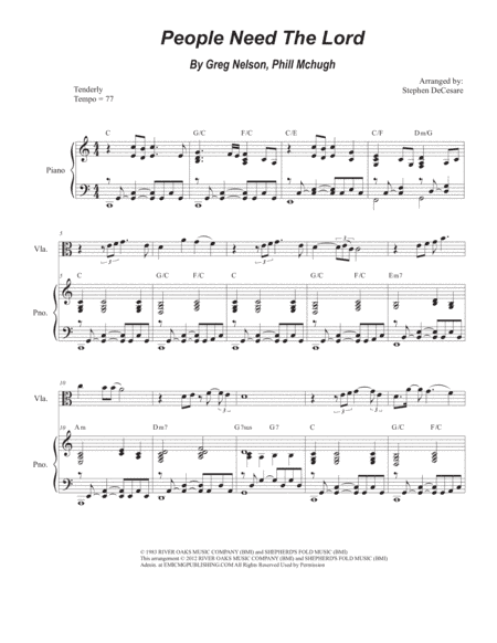 People Need The Lord (arr. Stephen DeCesare)