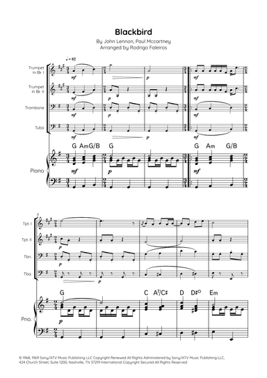 Blackbird (arr. Rodrigo Faleiros)
