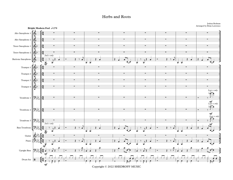 Herbs And Roots (arr. Brian Lawrence)