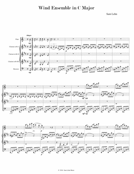Wind Ensemble in C Major