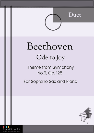 Ode to Joy - For Soprano Sax and Piano accompaniment (Easy) (arr. Levy Nunes)