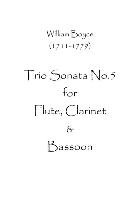 Trio Sonata No.5 (arr. Spence Bundy)