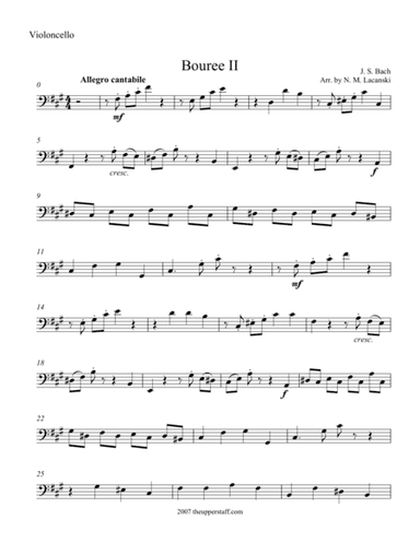 Bouree II (arr. Nick Lacanski)