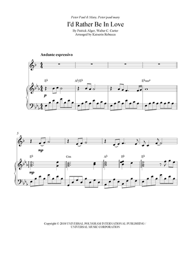 I'd Rather Be In Love (arr. Kaiserin Rebecca)