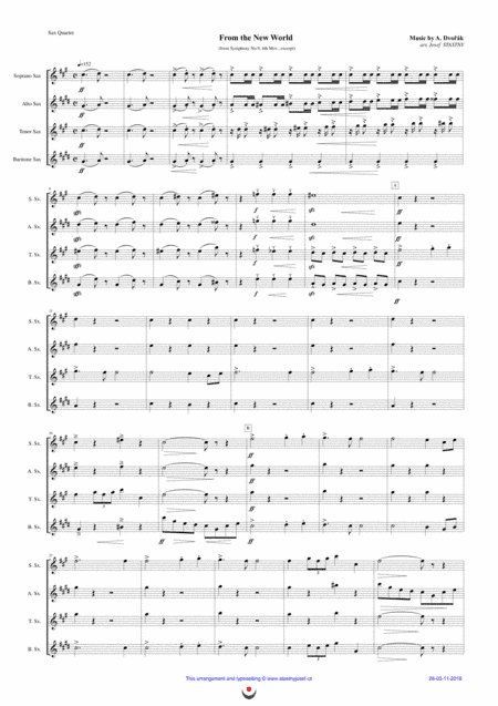 Allegro con Fuoco (Dvorák - New World Symphony, 4th mov. excerpt) (arr. Josef STASTNY)