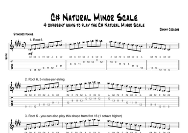 C# Natural Minor Scale (4 Ways to Play)