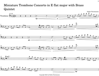 Miniature Trombone Concerto in Eb Major