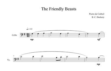The Friendly Beasts (Cello Solo) (arr. B. C. Dockery)