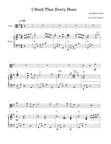 16 Hymns for Viola and Piano (arr. Tyler Adams)
