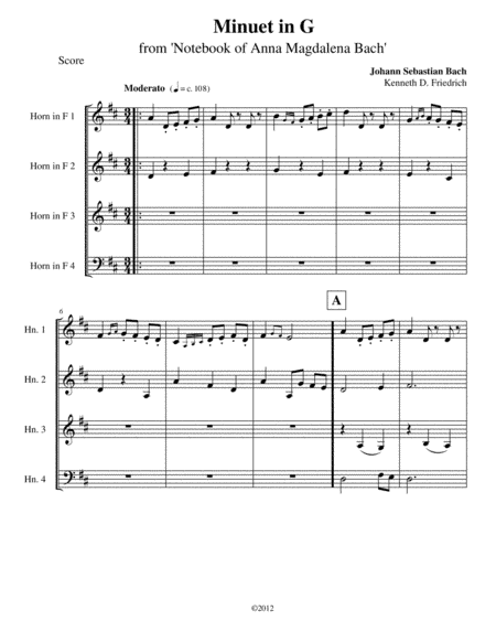 Three Minuets (arr. Kenneth D. Friedrich)