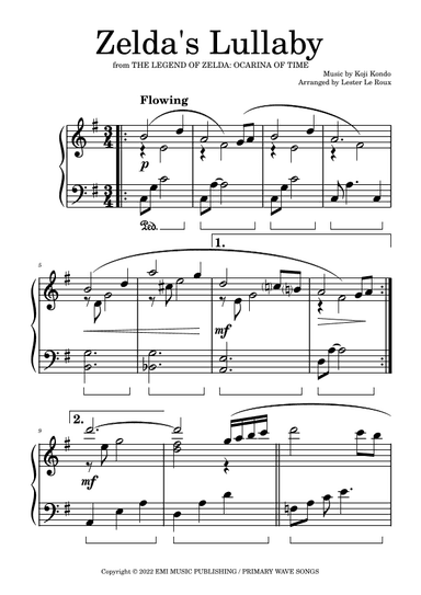 Zelda's Theme (arr. Lester Le Roux)