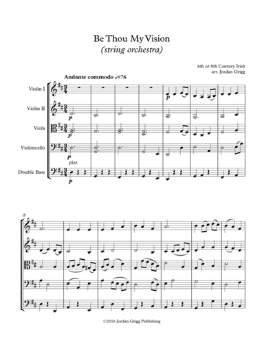 Be Thou My Vision (string orchestra) (arr. Jordan Grigg)