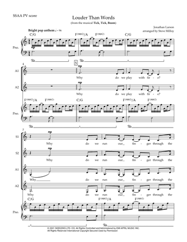 Louder Than Words (arr. Steve Milloy)