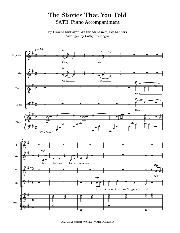 The Stories That You Told (arr. Cathy Stamegna)