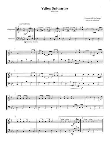 Yellow Submarine (arr. P.Selwesiuk)