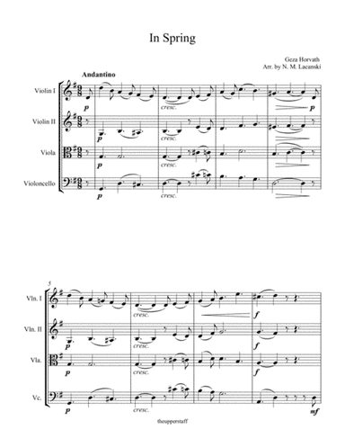 In Spring (arr. Nick Lacanski)