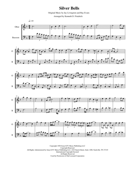 Silver Bells (arr. Kenneth D. Friedrich)