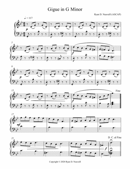 Gigue in G Minor