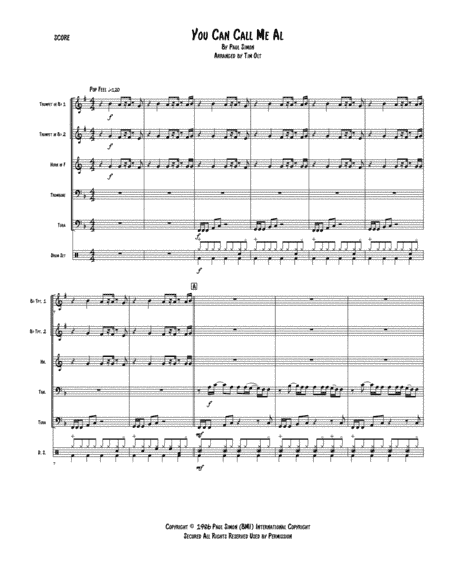 You Can Call Me Al (arr. Tim Olt)