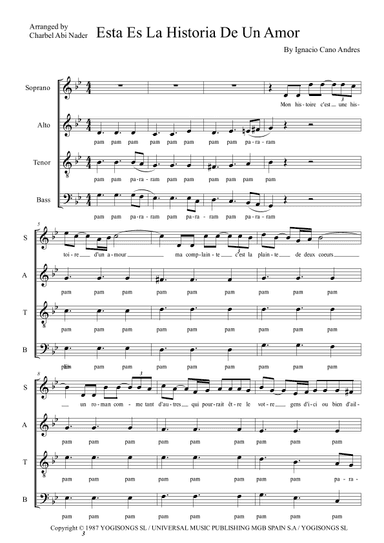 Esta Es La Historia De Un Amor (arr. Charbel ABI NADER)