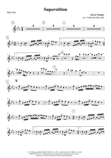 Superstition (arr. Anderson Quevedo)