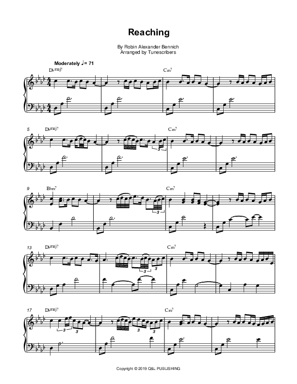 Reaching (arr. Tunescribers)