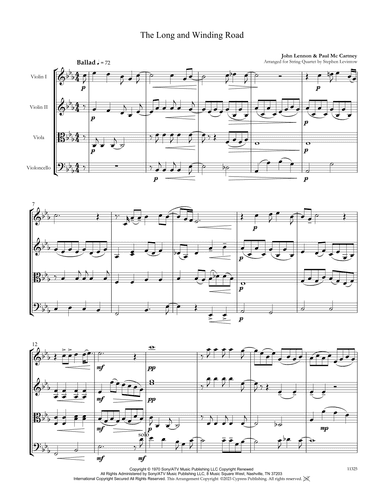 The Long And Winding Road (arr. Stephen Levintow)