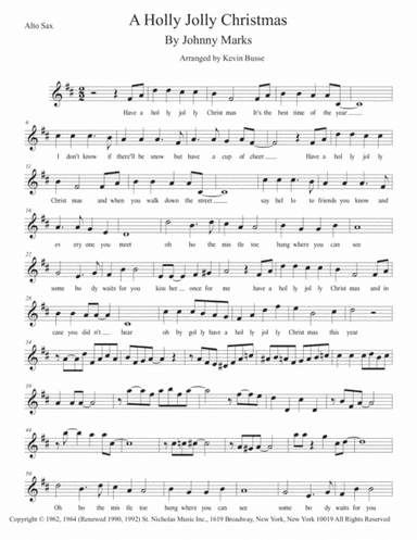 A Holly Jolly Christmas (arr. Kevin Busse)