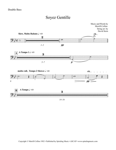 Soyez Gentille DB in Bb