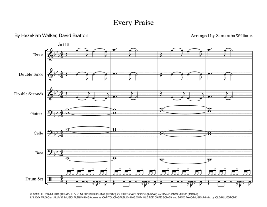 Every Praise (arr. Samantha Williams)