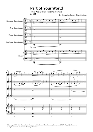 Part Of Your World (reprise) (arr. Jackson Spindler)