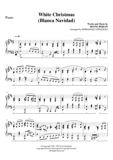 White Christmas (arr. Emmanuel González)